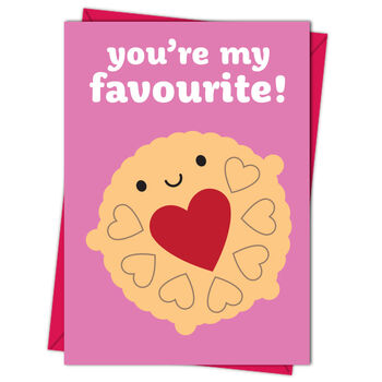 Jammie Dodger 'You're My Favourite' Card, 2 of 5