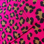 Hot Pink Leopard Print Cotton Apron With Pocket, thumbnail 9 of 12