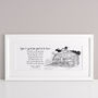 Personalised Illustrated Poem Or Vows Print, thumbnail 3 of 5