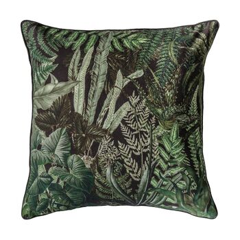 Tropical Leaf Print Cushion, 5 of 5