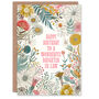Boho Wildflower Daughter In Law Floral Birthday Card, thumbnail 1 of 4
