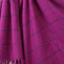 Pink Super Soft Check Scarf, thumbnail 2 of 3