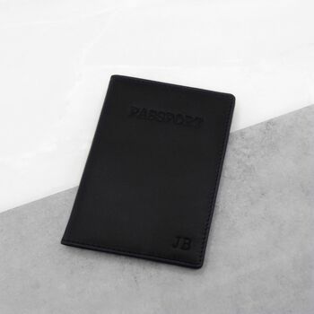 Personalised Leather Passport Cover, 2 of 7
