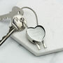 Personalised Sixpence Heart Keyring Dates 1928 To 1967, thumbnail 4 of 9