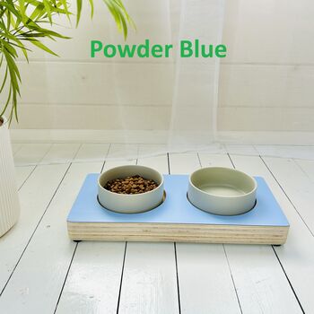 Dog / Cat Wooden Feeding Station With Ceramic Bowls, 11 of 12