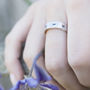 Happily Ever After Handmade Silver Band, thumbnail 3 of 4