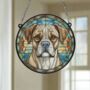 Boxer Stained Glass Effect Suncatcher, thumbnail 6 of 6