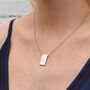 Personalised Silver Or Gold Plated Tablet Necklace, thumbnail 1 of 6
