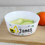 Personalised Digger Plastic Bowl, thumbnail 3 of 4