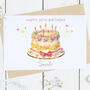 Personalised 30th Birthday Cake Card, thumbnail 2 of 2
