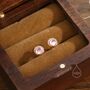 Moon Phase Moonstone Stud Earrings In Sterling Silver, thumbnail 5 of 11