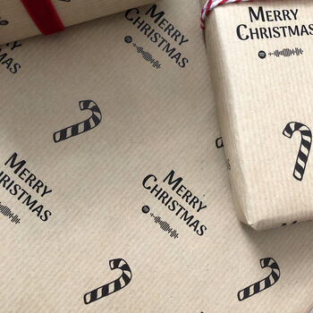 Personalised Christmas Spotify Playlist Wrapping Paper, 3 of 6