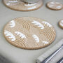 Cork Placemats And Coasters | Wave, thumbnail 3 of 6