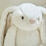 Personalised Christening Day White Bunny Soft Toy, thumbnail 3 of 4