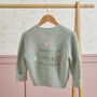Personalised Mummy's Little Girl Sage Cardigan, thumbnail 1 of 3