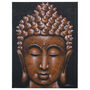 Buddha Painting Copper Brocade Detail, thumbnail 1 of 6