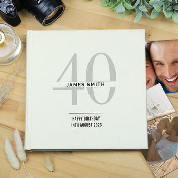 Personalised Birthday Square Photo Album, 3 of 8