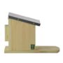 Pinewood Squirrel Nut Feeder Zinc Roof For Wildlife, thumbnail 7 of 8