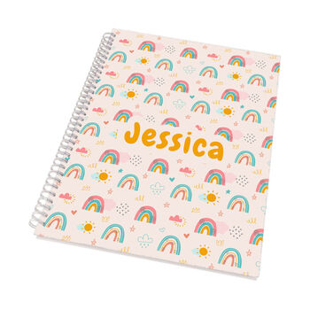 Personalised Kid's Patterned A4 Notebook, 7 of 9