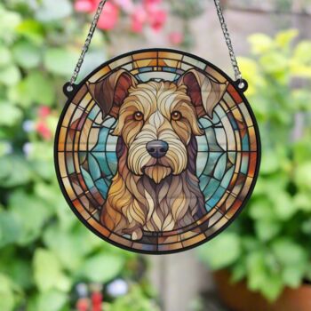 Lakeland Terrier Stained Glass Effect Suncatcher, 2 of 5