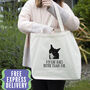 Personalised Cat Lover Tote Bag, thumbnail 1 of 12