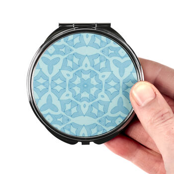 Blue 'Stonework' Compact Mirror Set, 5 of 11
