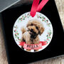 Personalised First Christmas Dog Bauble Tree Decoration, thumbnail 12 of 12
