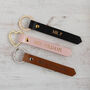 Teachers Gift Personalised Leather Keyring, thumbnail 4 of 8