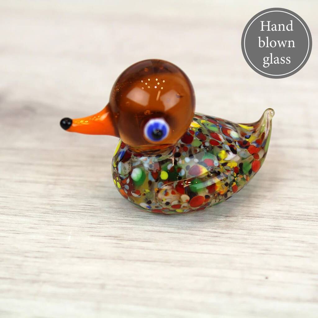 Handblown Glass Lucky Duck