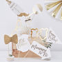 White And Gold Baby Shower Party Photo Booth Props, thumbnail 1 of 3