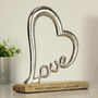 Personalised Couple's Love Heart Ornament, thumbnail 2 of 4