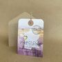 Luggage Tag With Wooden Heart Painterly Landscape, thumbnail 6 of 11