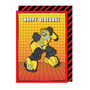 Handmade Transfomers Birthday Bubmblebee Greeting Card, thumbnail 1 of 2