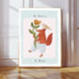 Be Brave Fox Nursery Art Print, thumbnail 1 of 3
