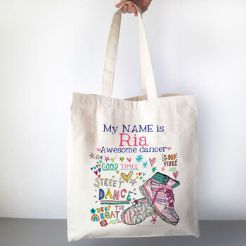 Personalised Disco, Steet, Ballet, And Tap Dancer Bag, 2 of 12