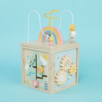Personalised Wooden Activity Cube Toy, 4 of 5