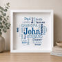 Personalised 50th Birthday Word Art Gift For Him, thumbnail 5 of 8