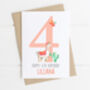 Personalised Children's Birthday Card Llamas, thumbnail 7 of 9