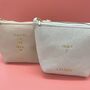 Personalised Bride And Bridesmaid Leather Cosmetic Bag, thumbnail 3 of 9