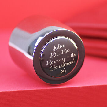 Personalised Festive Prosecco Champagne Bottle Stopper, 2 of 9