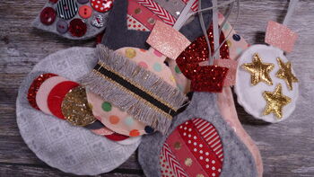 Sew Your Own Christmas Baubles Kit, 3 of 6