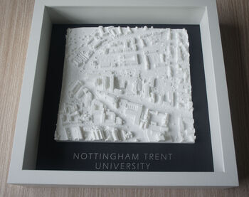 Graduation Gift Nottingham Trent University 3D Printed Map, 3 of 6