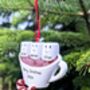 Personalised Hot Chocolate Family Christmas Decoration, thumbnail 2 of 5