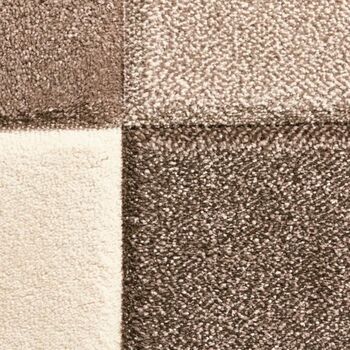 Area Rug Machine Woven Rectangle Beige Purple, 4 of 12