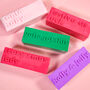 Santa Baby Christmas Slogan Block Pillar Candle, thumbnail 2 of 2