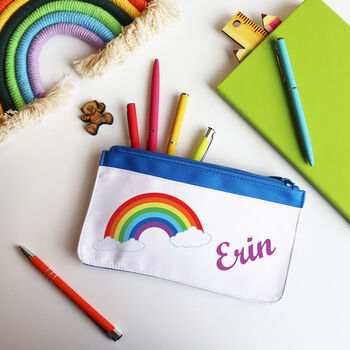 Rainbow Personalised Pencil Case, 6 of 11