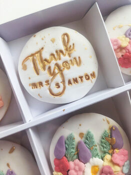 Personalised Thank You Teacher Wild Flower Biscuit Gift, 11 of 11