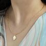 Minimalist Pebble Double Chain Necklace, thumbnail 1 of 12