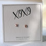 Kiss Hug Mismatched Sterling Silver Stud Earrings, thumbnail 3 of 12