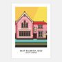 East Dulwich Picture House Colourful Illustration Print, thumbnail 4 of 5